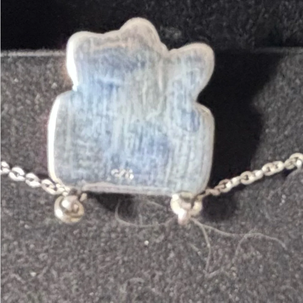 NEW Vintage Style Turquoise & Sterling Silver Pendant Necklace - Picture 4 of 4
